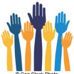 raised hands
