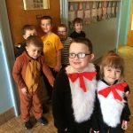 kids dressed up for Dr. Suess's birthday