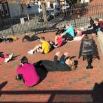 children exercising