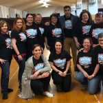 staff dressed in Dr. Suess shirts